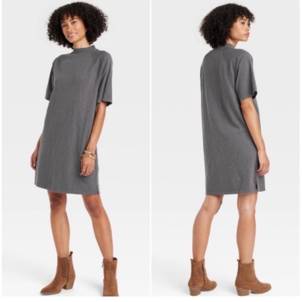 Universal Thread NWT❗️Mock Neck T Shirt Dress Shift